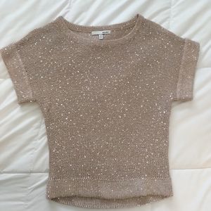 Sequined Knit Top